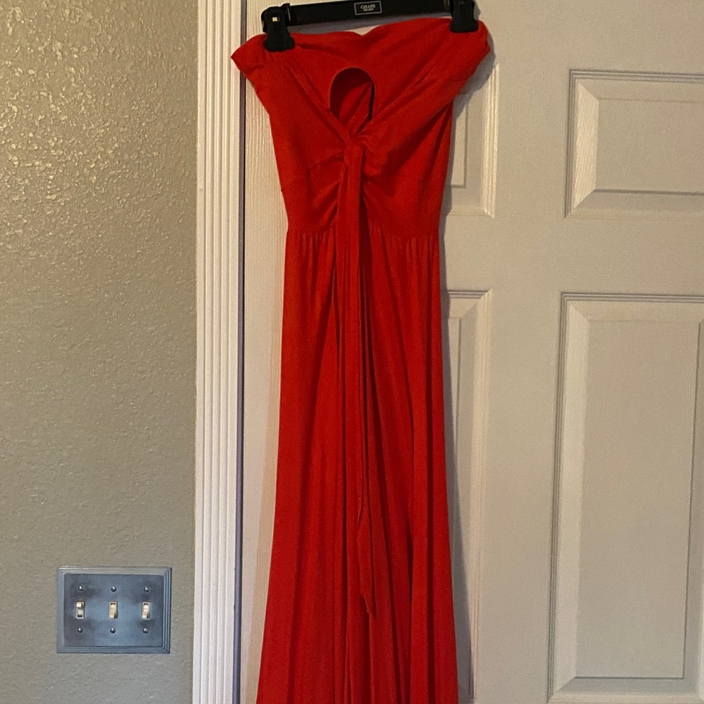 Victoria’s Secret bra top maxi dress.